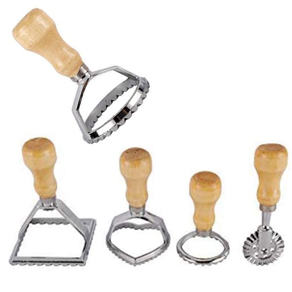 HYDDNice Ravioli Stamp Maker Cutter with Roller Wheel Set