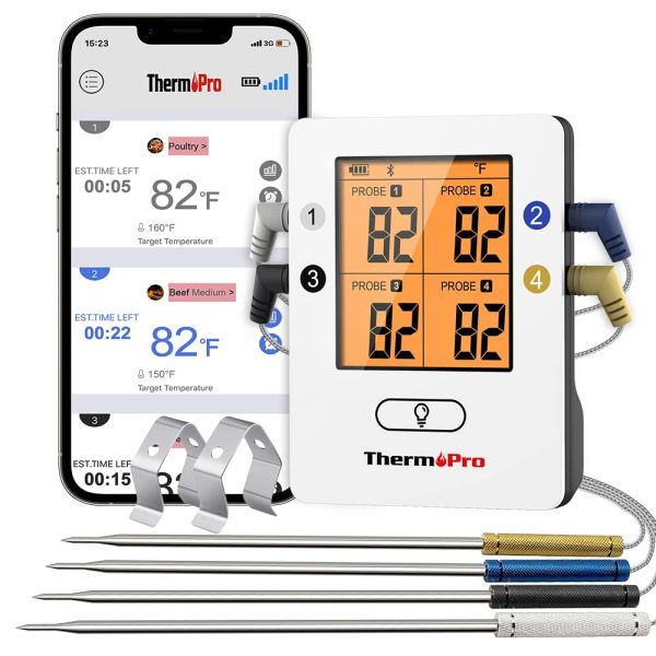 Smart Rechargeable Wireless Meat Thermometer