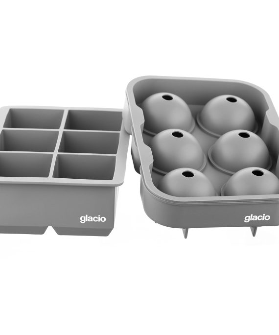 glacio Ice Cube Molds - Silicone Combo Trays
