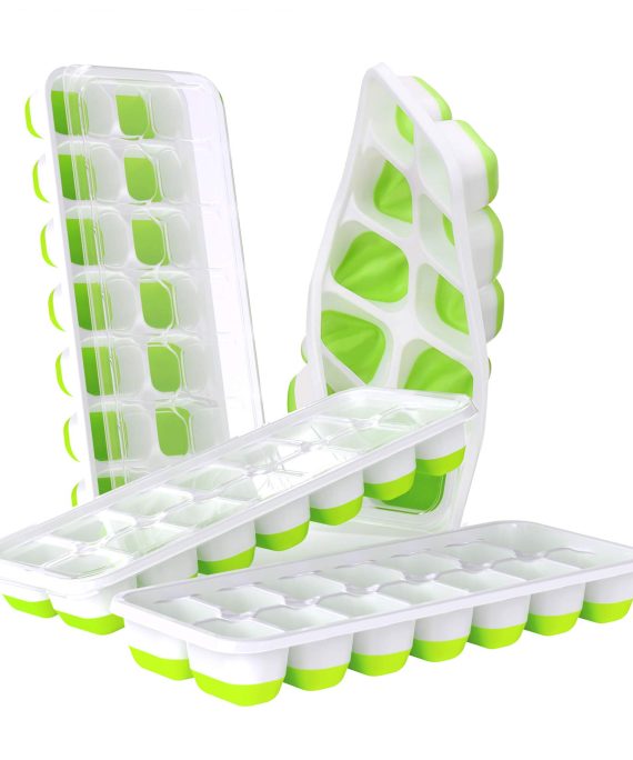Easy-Release Silicone & Flexible 14-Ice Cube Trays