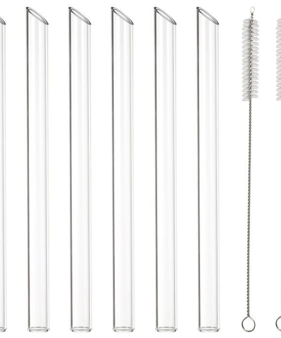 Reusable Glass Drinking Straws