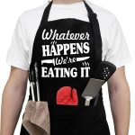 Funny Aprons For Men, Women With Pockets