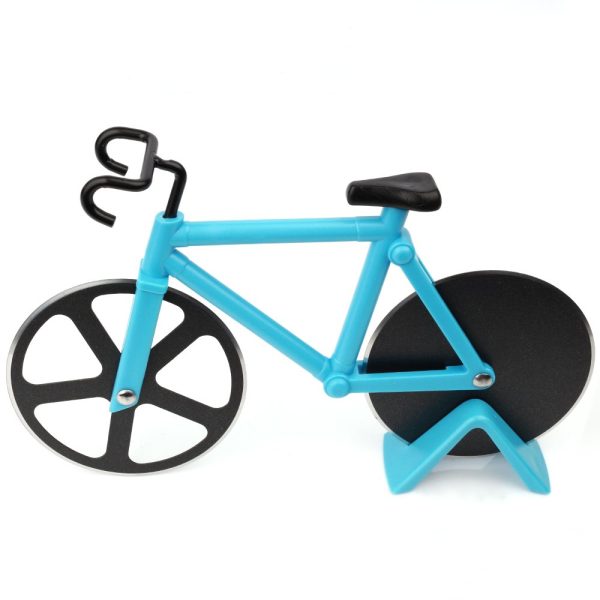Z-COLOR 1pcs Pizza Cutter Blue Bicycle Bike Pizza Cutter