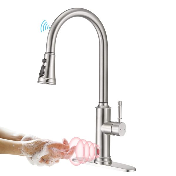 ARRISEA Touchless Kitchen Sink Faucet with Pull Down Sprayer