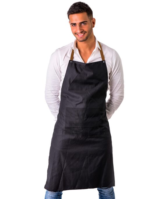 Hepeeng Chef Black Apron for Men and Women