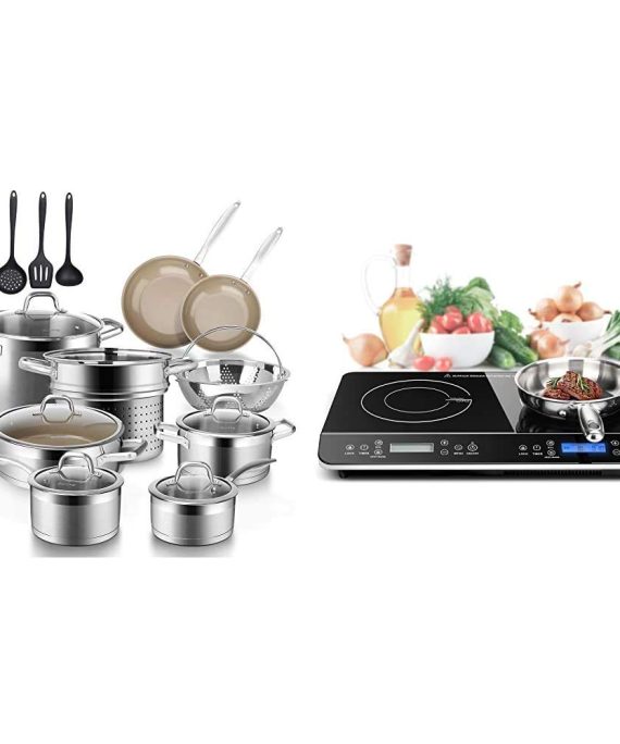 Duxtop 17PC Professional Stainless Steel Induction Cookware Set