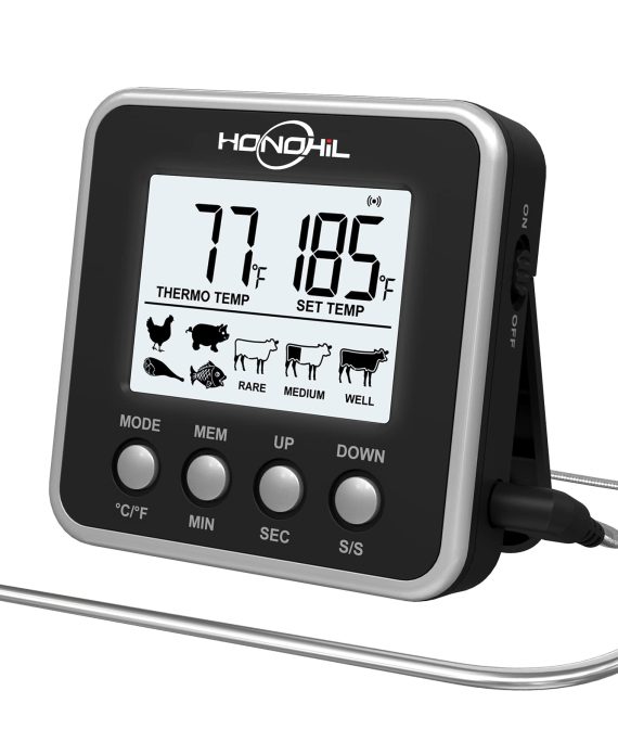 Honohil Digital Meat Thermometer for Cooking and Grilling