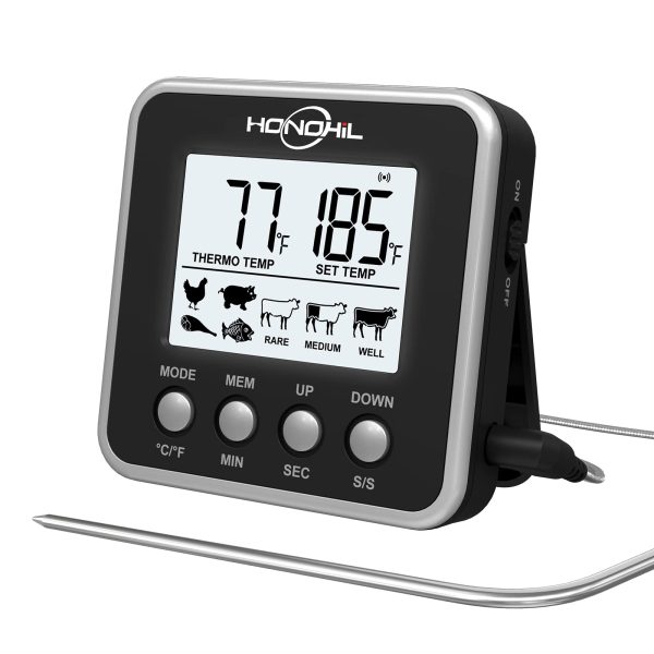 Honohil Digital Meat Thermometer for Cooking and Grilling