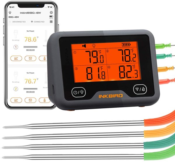 Inkbird Wi-Fi & Bluetooth Grill Meat Thermometer