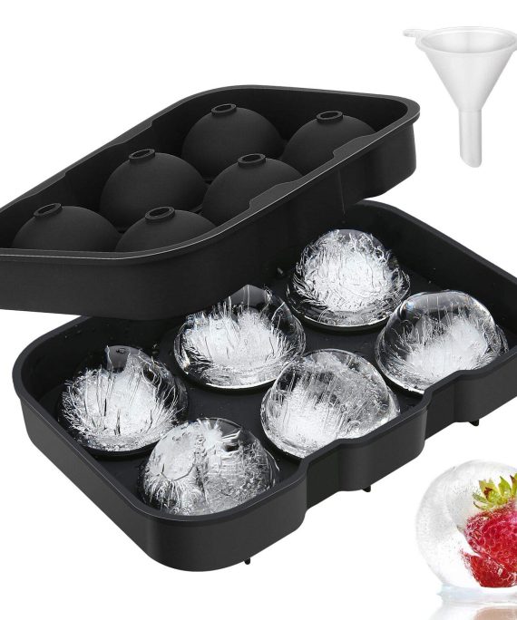 Ice Ball Maker with Lid for Whiskey and Cocktails