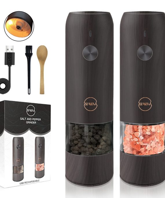 Salt and Pepper Electric Grinder Set