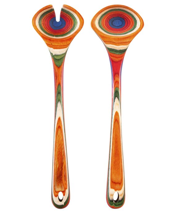 Wooden Salad Serving Utensil Set