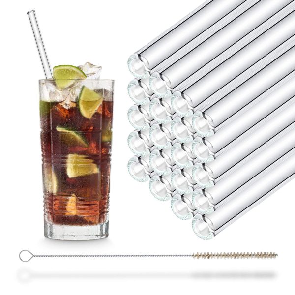 Reusable Drinking Straws for Smoothies, Cocktails