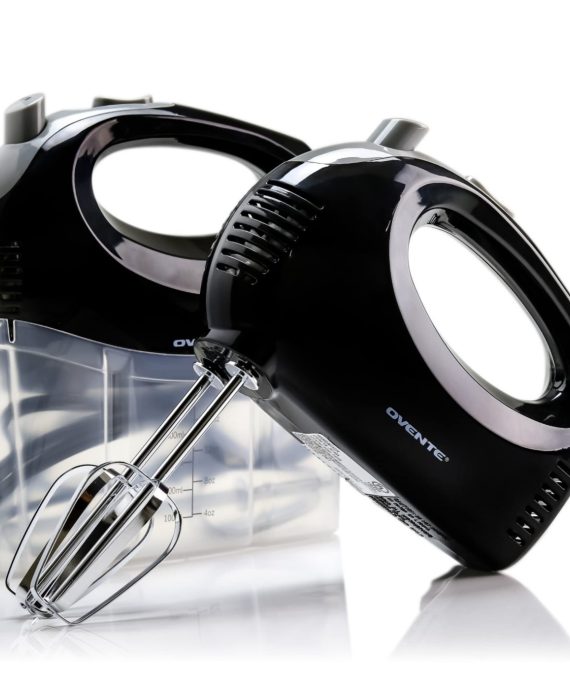 Ovente Portable 5 Speed Mixing Electric Hand Mixer
