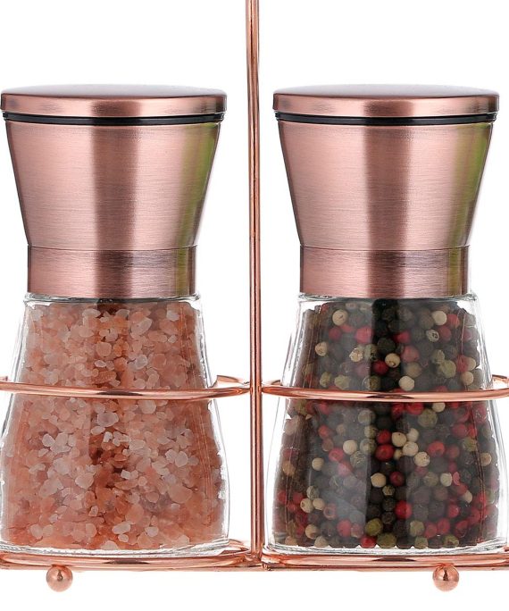 Salt and Pepper Grinder Set with Adjustable Coarseness