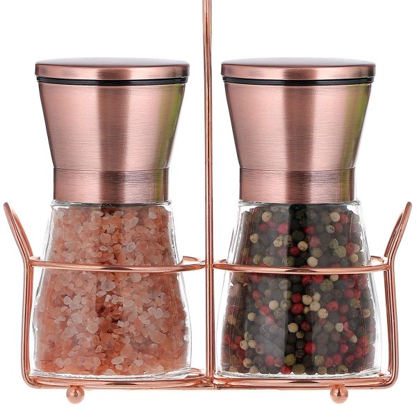 Salt and Pepper Grinder Set with Adjustable Coarseness