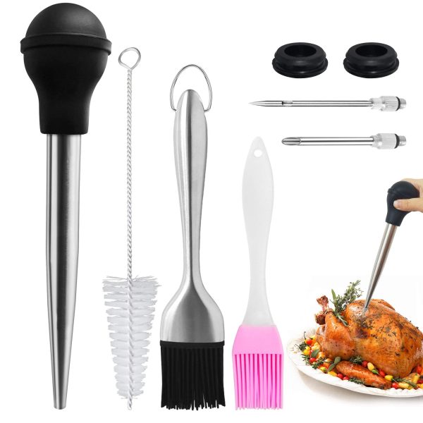 Cooking, Meat Injector Set Turkey Baster