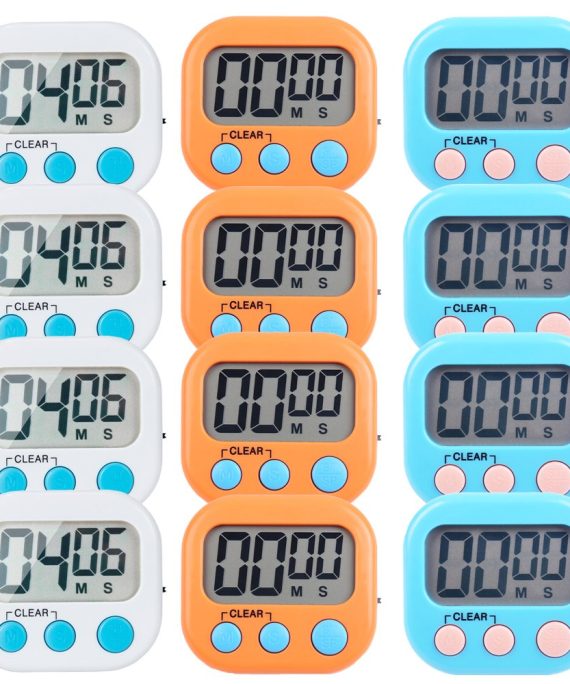 Small Digital Kitchen Timer Magnetic Back and ON/Off Switch