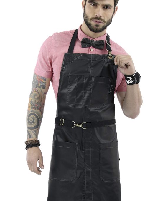 Under NY Sky No-Tie Jet Black Apron