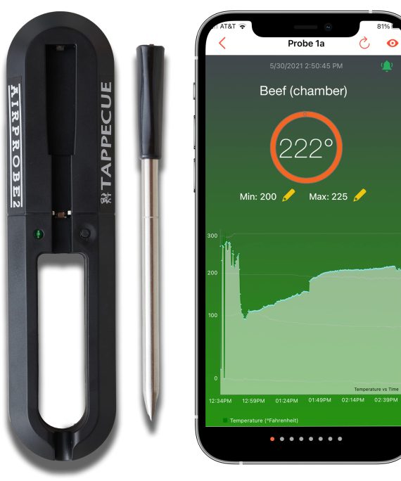 Tappecue AirProbe2 Smart Wireless Meat Thermometer