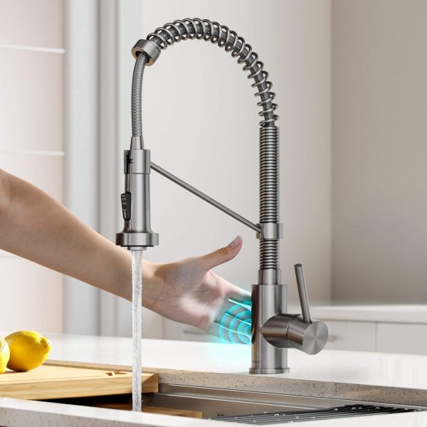 Commercial Pull-Down Single Handle 18-Inch Kitchen Faucet