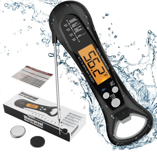 IPX7 Waterproof Instant Read Food Thermometer Probe