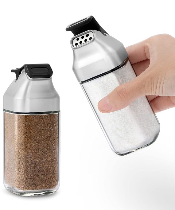 2 Pack Salt and Pepper Shakers Set