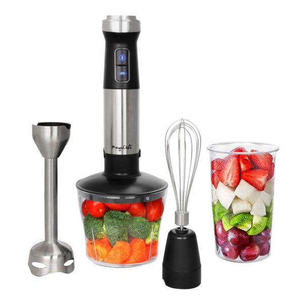Multipurpose Immersion Hand Blender with Speed Control and Accessories