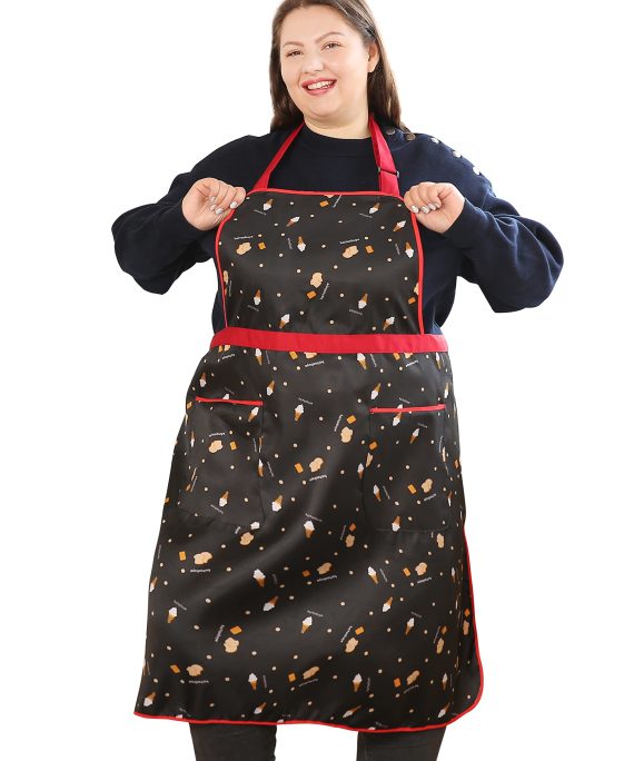 Retro Gingham Baking Plus Size Aprons for Women