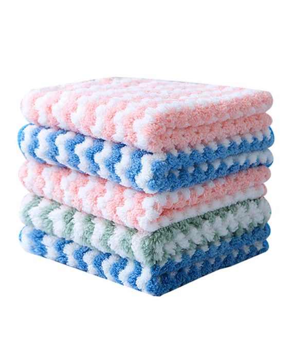Saycker 10 pcs Kitchen Towels 9.84x9.84inch Microfiber