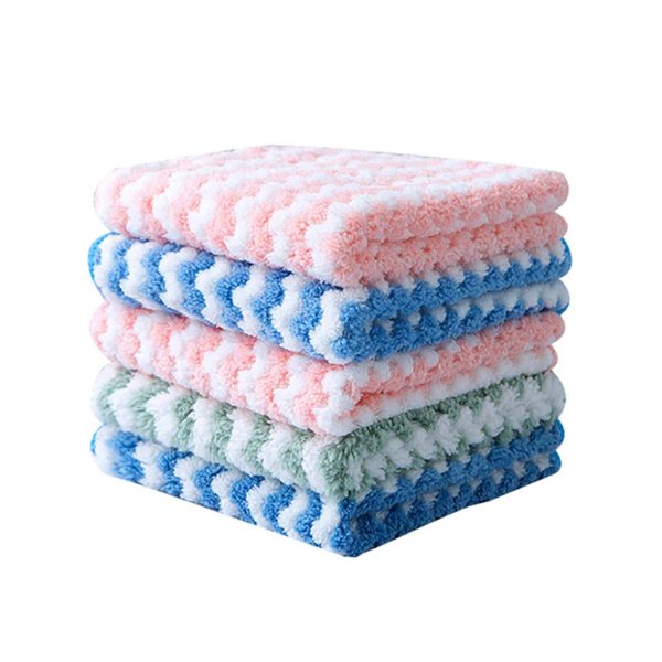 Saycker 10 pcs Kitchen Towels 9.84x9.84inch Microfiber