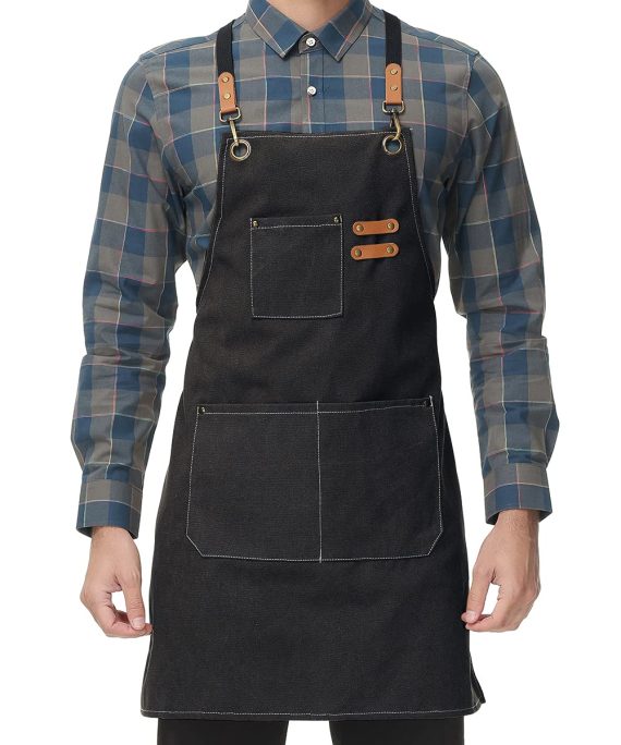 Canvas Kitchen Apron for Men Women