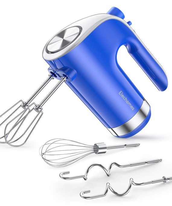 Elechomes Handheld Mixer with 5 Speed & Turbo Boost