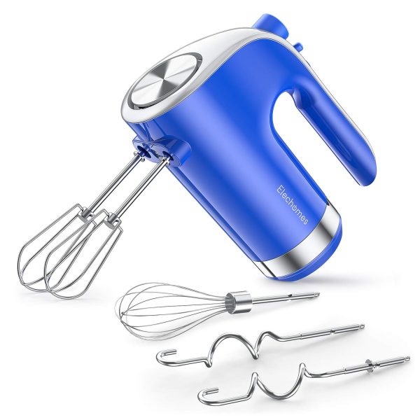 Elechomes Handheld Mixer with 5 Speed & Turbo Boost