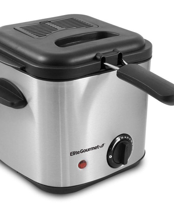 Elite Gourmet Electric 1.5 Qt. / 6 Cup Oil Capacity Deep Fryer