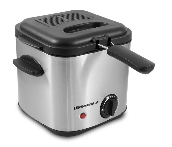 Elite Gourmet Electric 1.5 Qt. / 6 Cup Oil Capacity Deep Fryer