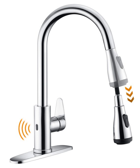 Rainovo Touchless Kitchen Faucet with 4 Modes