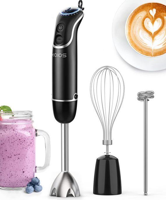 KOIOS 800-Watt/ 12-Speed Immersion Hand Blender