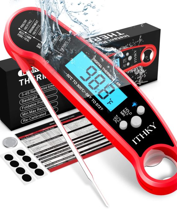 ITHKY Digital Instant Read Meat Thermometer for Cooking