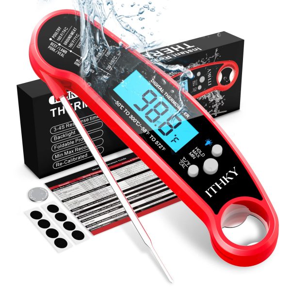 ITHKY Digital Instant Read Meat Thermometer for Cooking