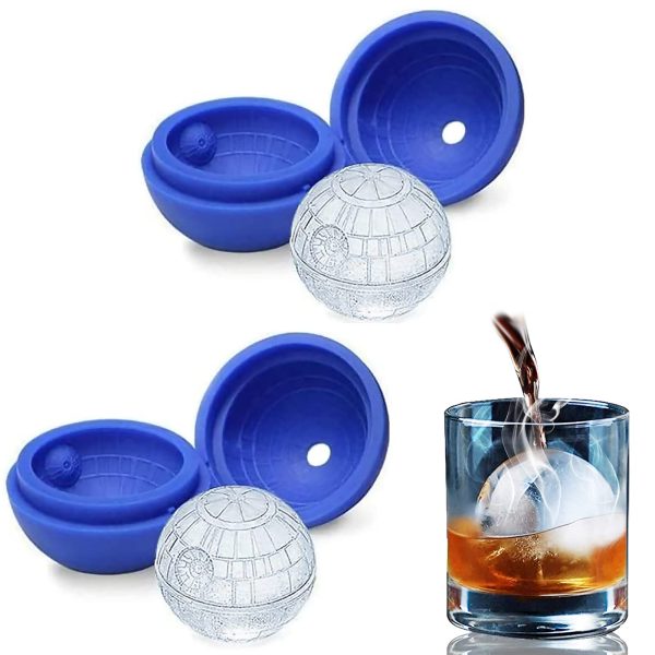 2 Pack Frozen Ice Ball Maker for Cool Drinks and Baking