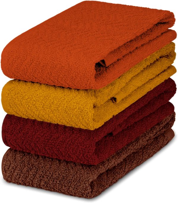 DecorRack 4 Pack Large Kitchen Towels