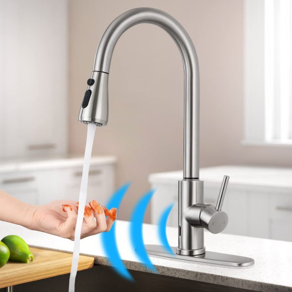 Qomolangma Touchless Kitchen Faucet with Pull Down Sprayer