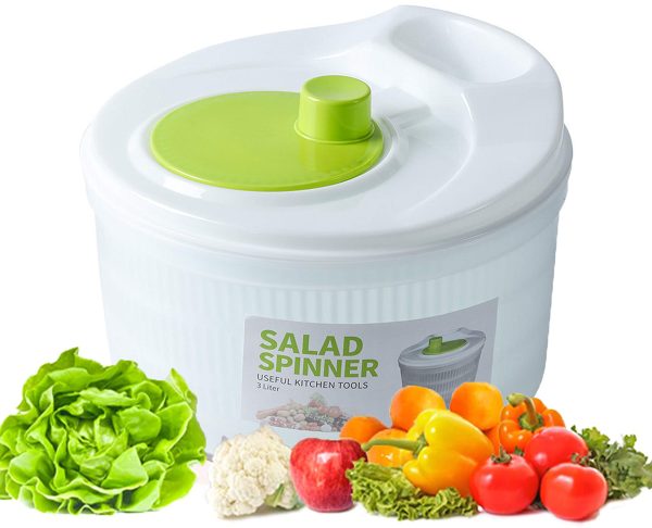 Salad Spinner Vegetable Washer 3.5Quarts Large Capacity