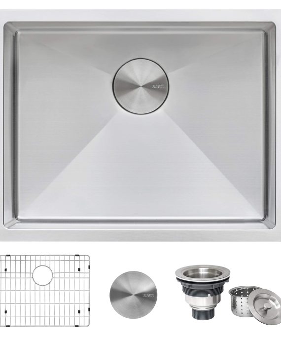 Kitchen Sink Single Bowl  21-inch Undermount Tight Radius