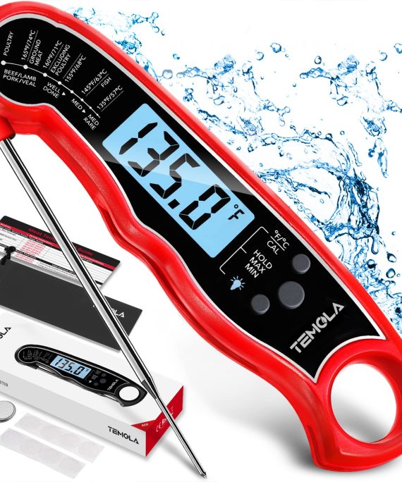 Instant Read Food Thermometer with LCD Backlight Calibration