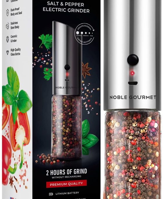 Adjustable Cerami Electric Pepper and Salt Grinder