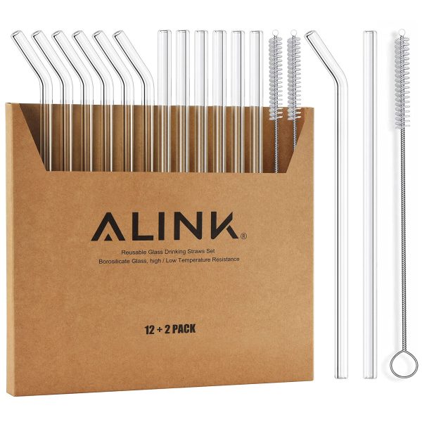 8.5" x 10 mm Reusable Clear Smoothie Straws