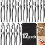 12 Pcs Crab Crackers and Tools Set Heavy Duty
