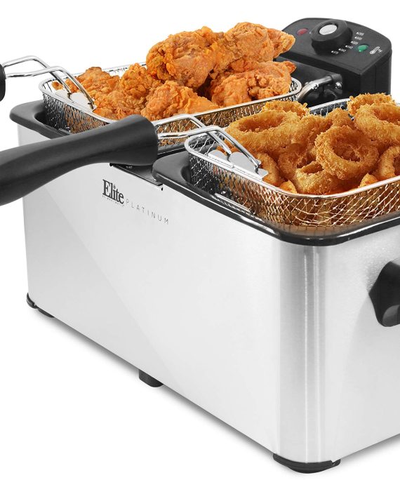 Maxi-Matic Dual Basket Electric Deep Fryer